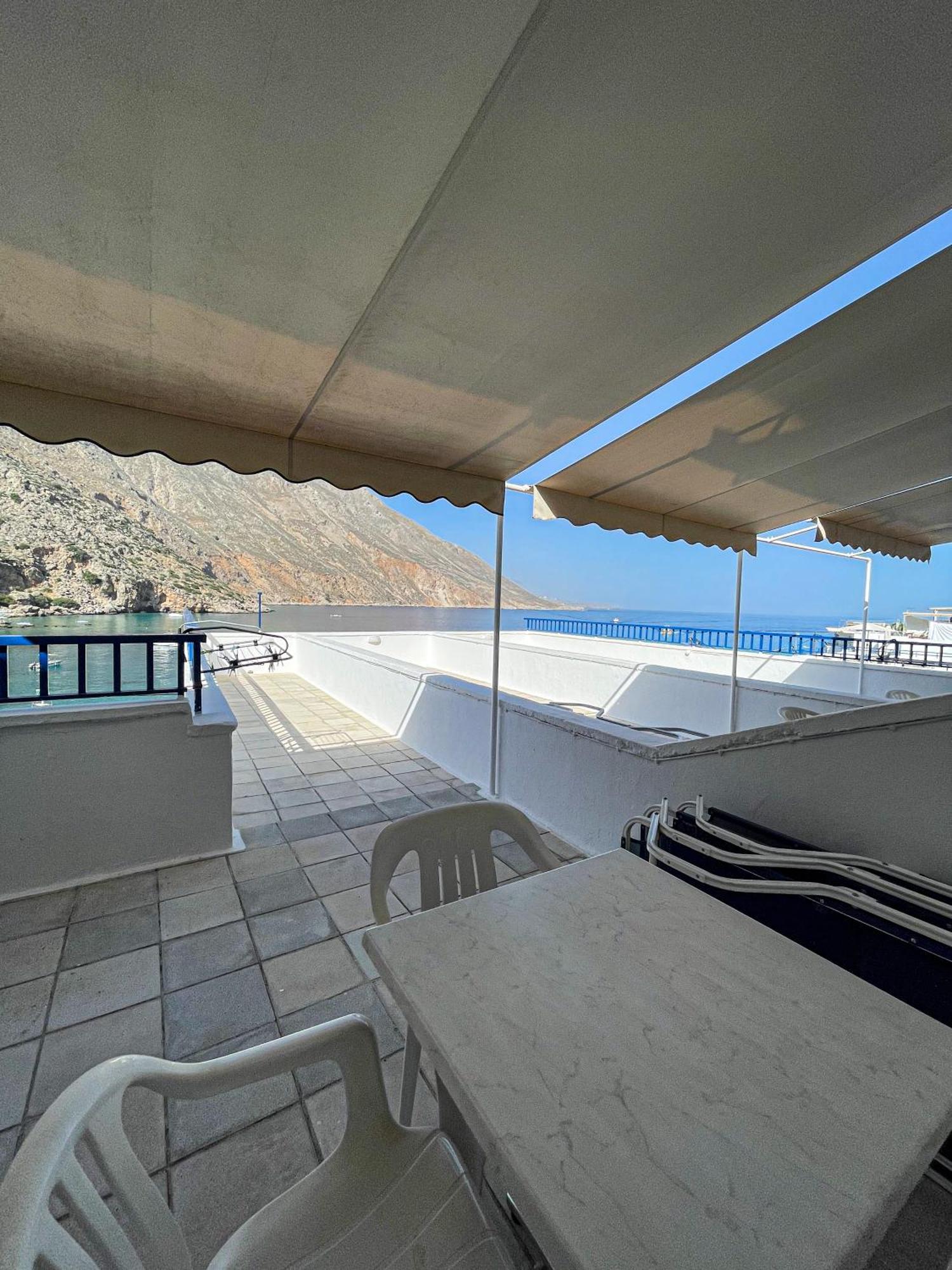The Blue House Hotel Loutro Exterior foto